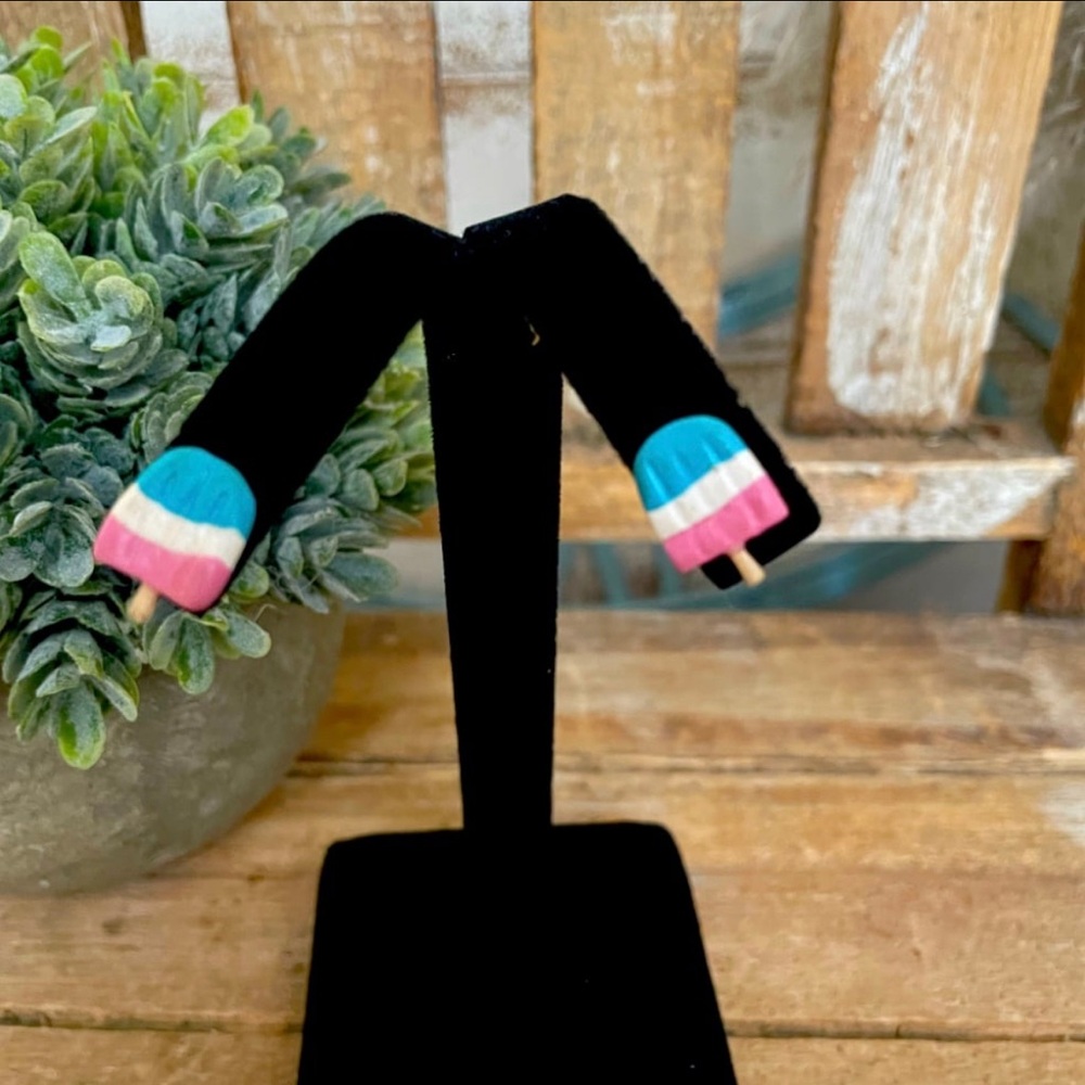Handmade Popsicle Stud Earrings NEW!